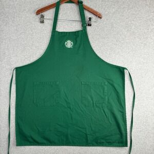 Starbucks Barista Work Apron Embroidered Siren Logo Uniform Green OSFM Job